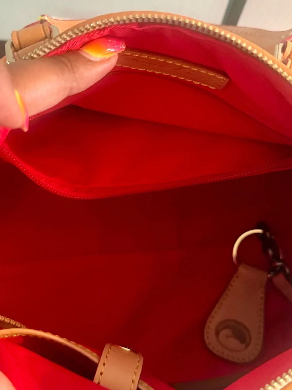 Dooney & Bourke Floral Satchel + Matching Wallet Set — Excellent Condition